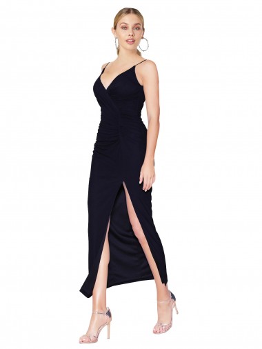 Cheap Chiffon High Neck Spaghetti Straps Short Cocktail Dress / Prom Dress Canada