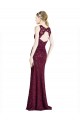 Long Lace Prom Dress with Peekaboo Bodice and Keyhole Back