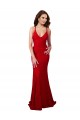 Low Back V-Neckline Floor Length Lace Prom Dress