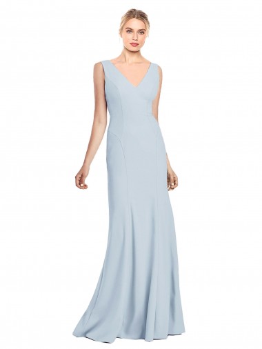 Cheap Sleeveless Seamed Bodice Trumpet Prom Dress Canada