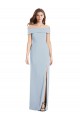 Cuffed Off the Shoulder Long Trumpet Prom Dress